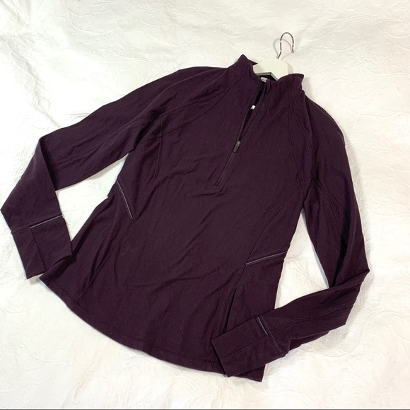lululemon athletica Tops - Lululemon 1/4 zip pullover top sz 8 (0407)